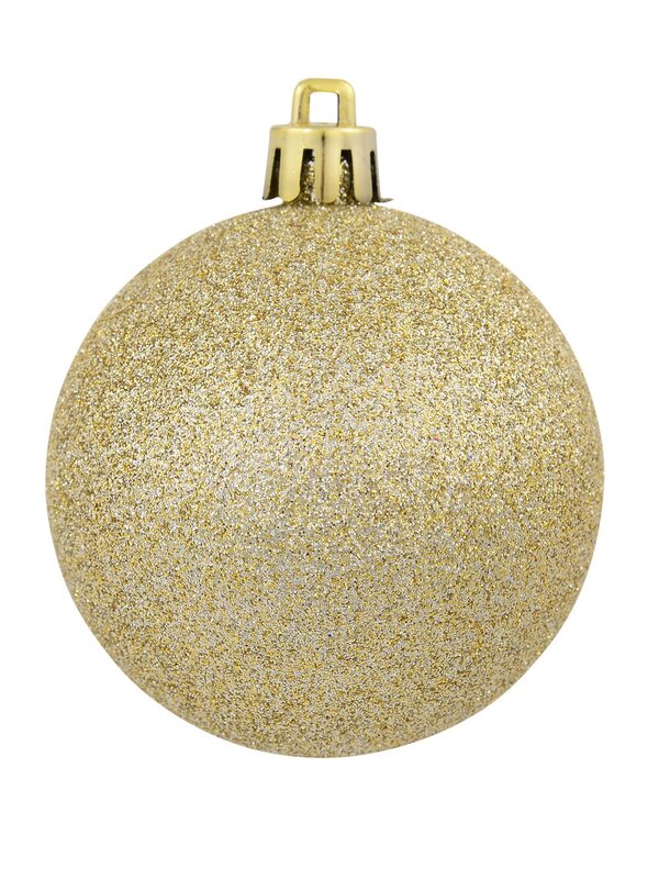 Gold Matte, Metallic & Glitter Baubles - 12 x 60mm — image 2