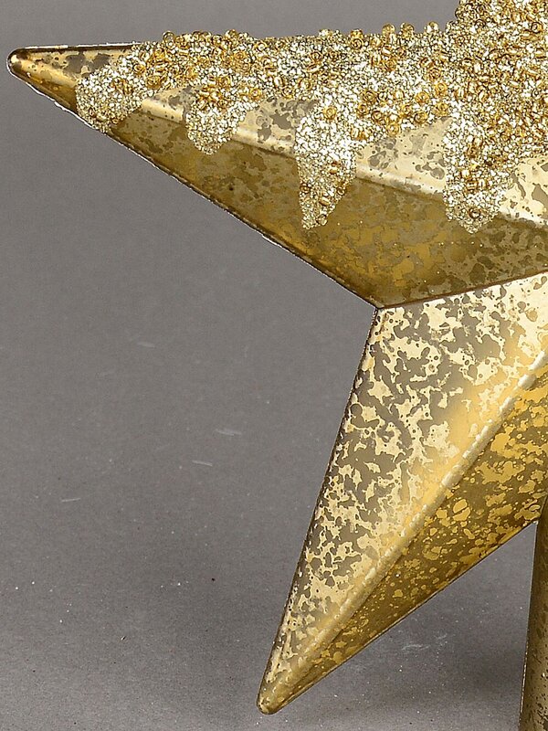 Gold Splatter & Glitter Christmas Star Whimsical Essential Tree Topper | 20cm — image 3