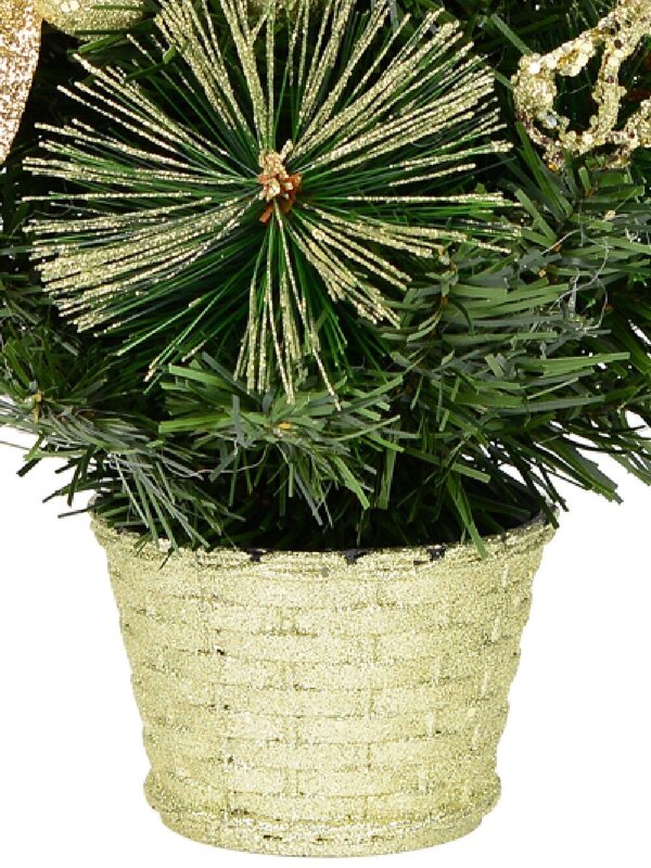 Gold Theme Decorated Christmas Tree Table Top Ornament - 40cm — image 5