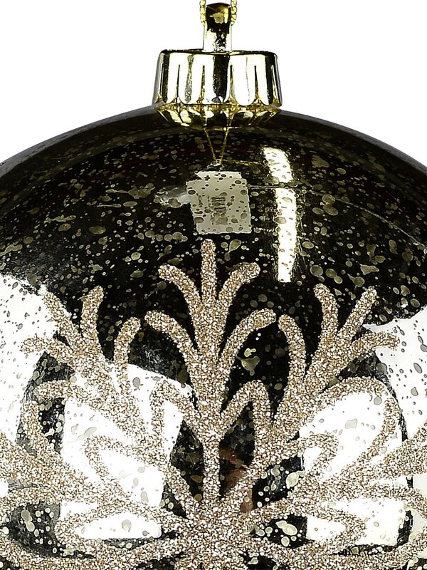 Gold Whimsical Grand Mercury Snowflake Bauble | 15cm — image 3
