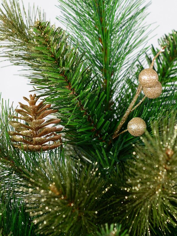 Golden Dawn Christmas Tree With 1251 Tips - 2.3m