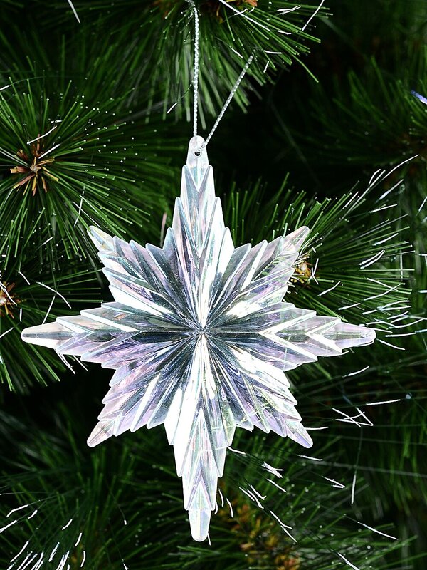 Grand Iridescent Star Of Bethlehem Whimsical Essential Ornament | 12cm — image 2