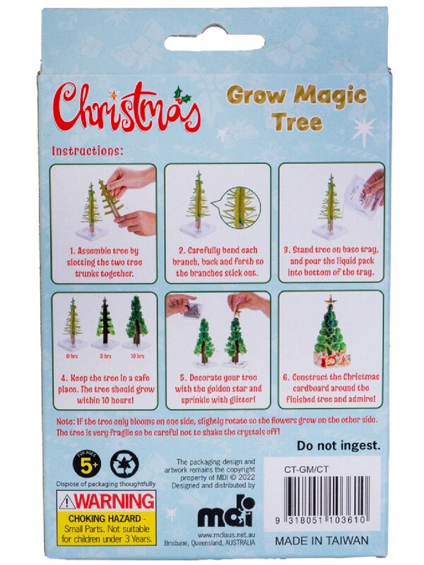 Grow Your Own Christmas Tree Ornament Science Kit With Magic Crystals - 16cm — image 4
