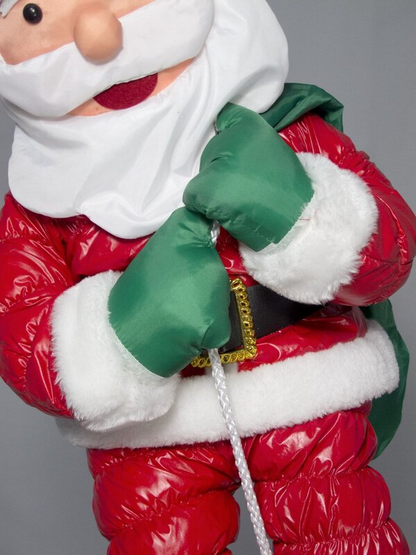 Hanging Padded Santa Outdoor Decoration - 64cm — image 5