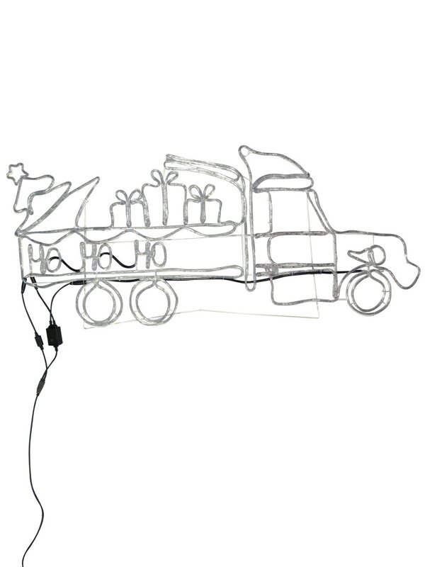 Ho Ho Ho Christmas Truck LED Rope Light Silhouette - 1.8m — image 3