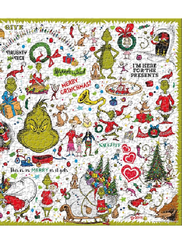 How The Grinch Stole Christmas Collage Jigsaw Puzzle - 1000 pieces — image 3