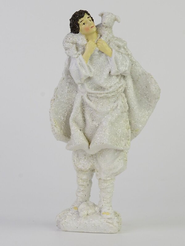 Ivory Colour Nativity Figurines Including Mary, Joseph & Jesus - 9 Piece Set