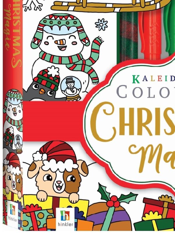Kaleidoscope Christmas Colouring Book & Magic Kit — image 5