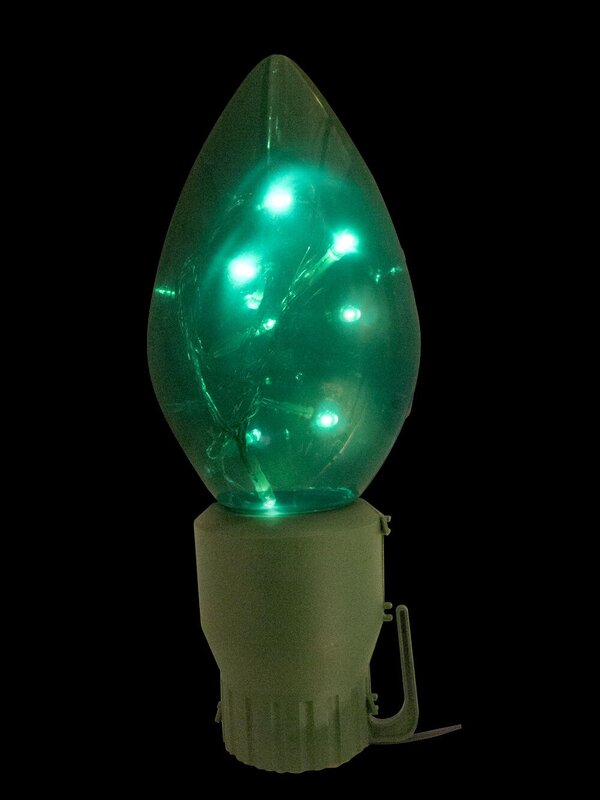 Large C9 Bulb LED Garden Solar Stake Lights - 4 x 47cm — image 8