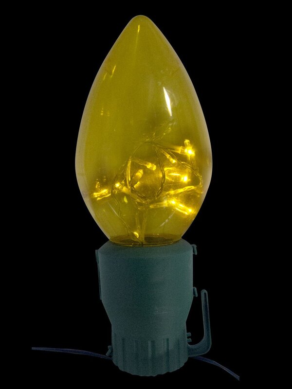 Large C9 Bulb LED Garden Solar Stake Lights - 4 x 47cm — image 6
