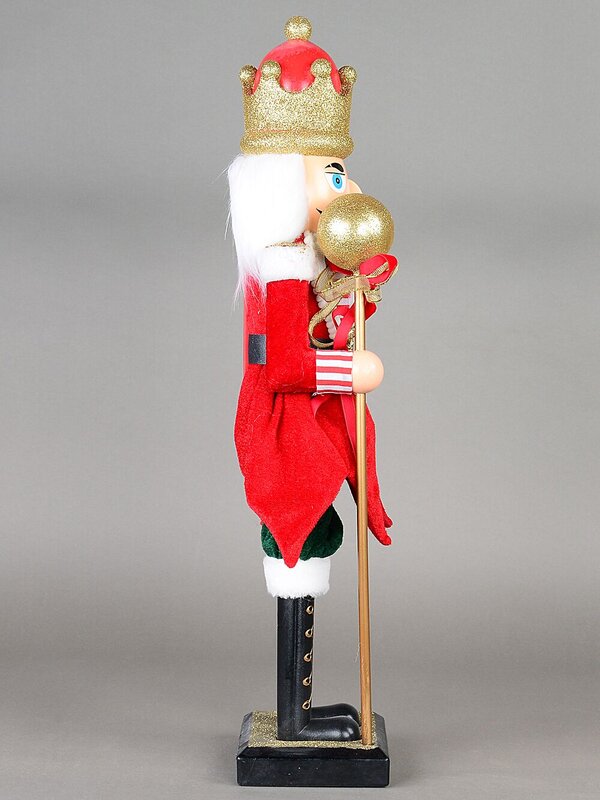 Large Classic Christmas Nutcracker With Ball Staff Decorative Ornament - 59cm — image 3