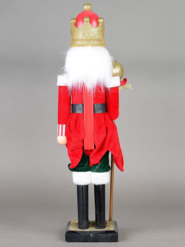 Large Classic Christmas Nutcracker With Ball Staff Decorative Ornament - 59cm — image 4