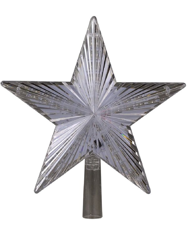 Large Multi Colour LED Star Christmas Tree Topper | 22cm — image 2