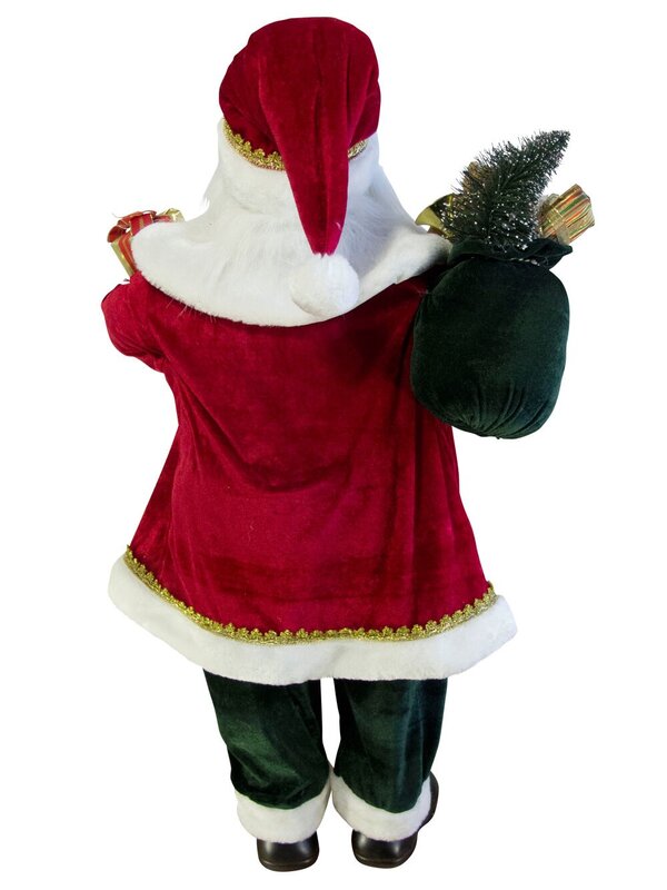 Large Standing Decorative Santa With Presents & Sack - 94cm