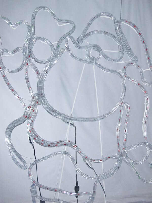 LED Waving Santa Rope Light Silhouette - 80cm — image 4