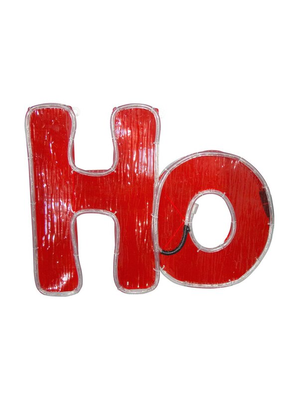 LED White Red & Green Ho Ho Ho Rope Light Motif - 1.4m — image 3