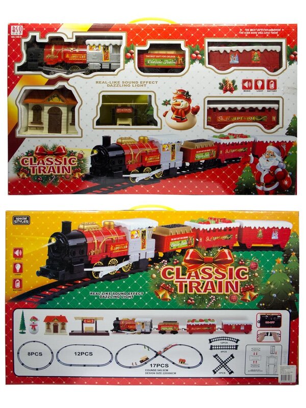 Locomotive & 3 Carriages Train Set - 27 Piece — image 2