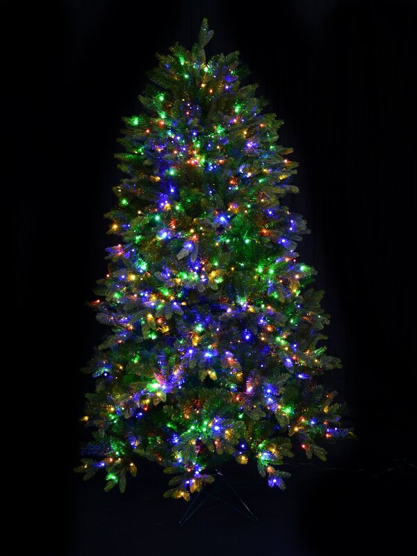 Magic Night Pre-lit Christmas Tree With Dual 1752 LED Lights & 1624 Tips - 2.3m
