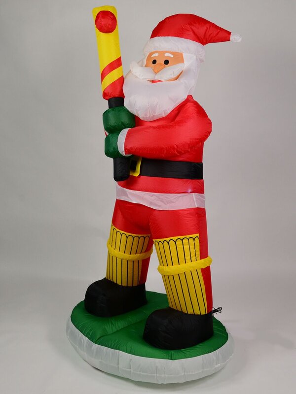 Marvellous Batsman Santa Illuminated Christmas Inflatable Display - 1.8m