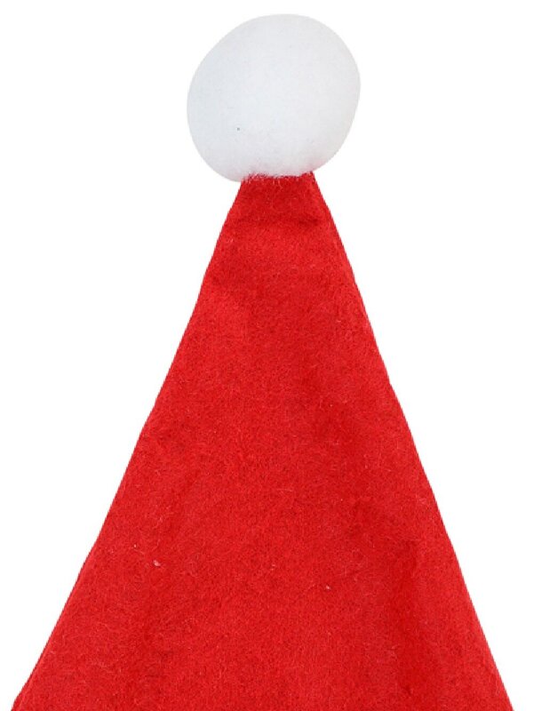 Merry Christmas With Belt Decorated Traditional Santa Hat - One Size Fits Most