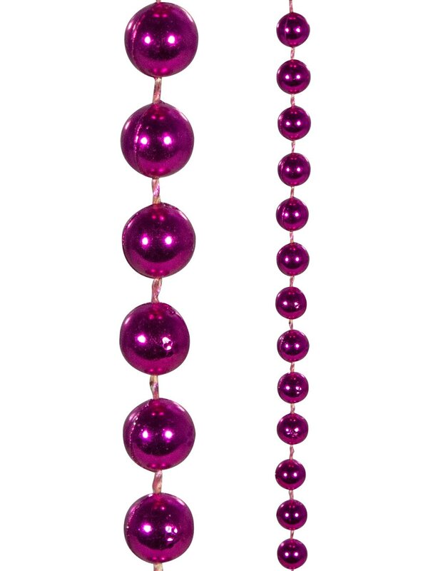 Metallic Fuschia Bead Garland - 10m