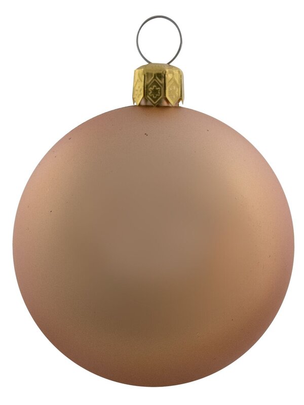 Metallic, Matt & Glittered, Chocolate, Copper & Gold Baubles - 12 x 60mm — image 7
