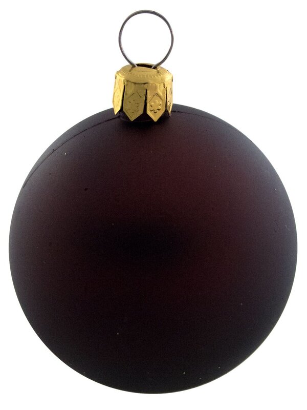 Metallic, Matt & Glittered, Chocolate, Copper & Gold Baubles - 12 x 60mm — image 4