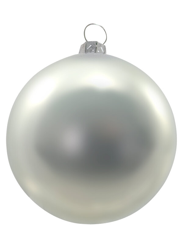 Metallic, Matte, Glitter & Pearl Silver Baubles - 16 x 60mm