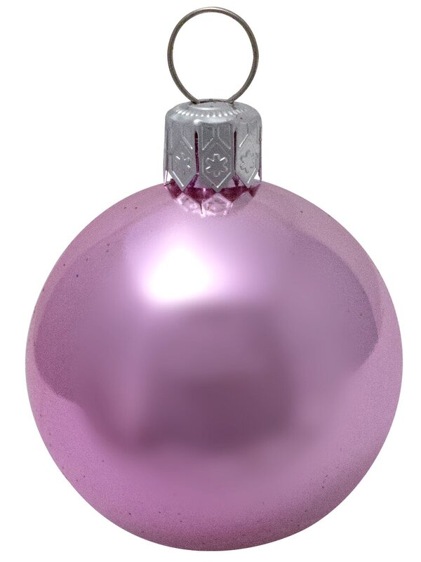 Metallic, Matte, & Glittered Pink, Peppermint & Gold Baubles - 20 x 40mm — image 10