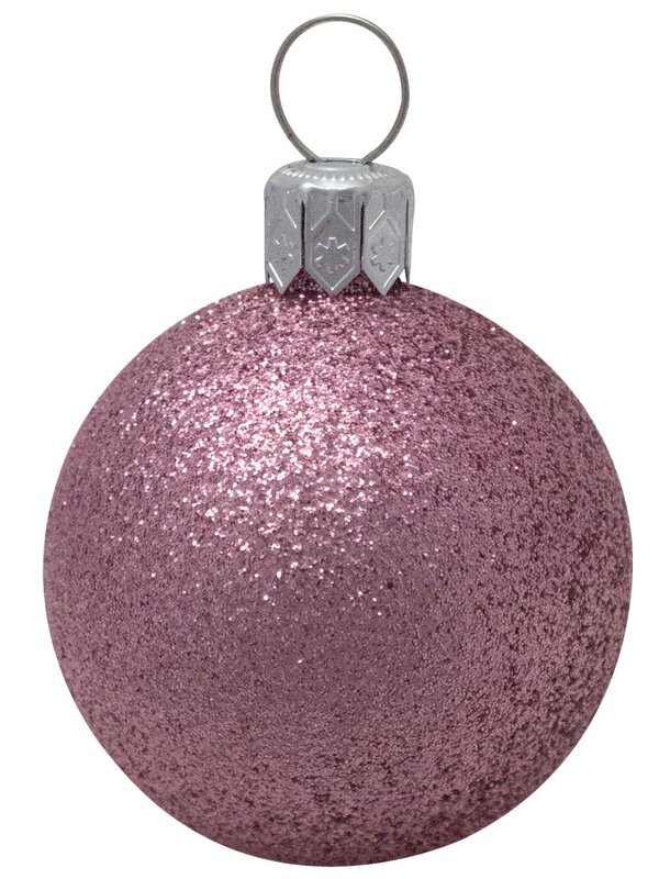 Metallic, Matte, & Glittered Pink, Peppermint & Gold Baubles - 20 x 40mm — image 11
