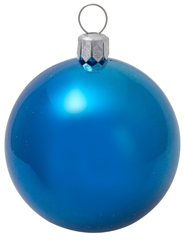 Metallic, Matte & Glittered, Turquoise & Silver Baubles - 12 x 60mm — image 3