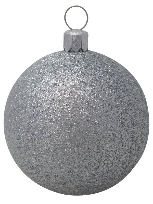 Metallic, Matte & Glittered, Turquoise & Silver Baubles - 12 x 60mm — image 6