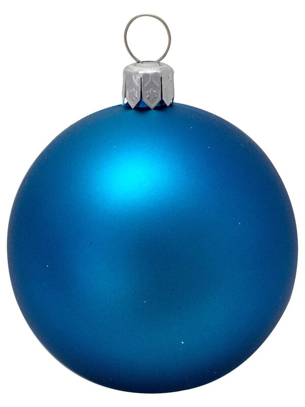 Metallic, Matte & Glittered, Turquoise & Silver Baubles - 12 x 60mm — image 5