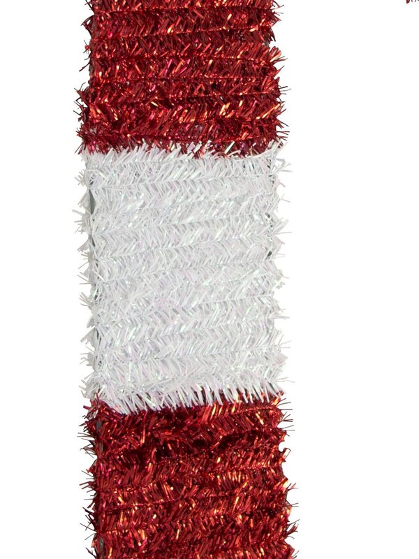 Metallic Tinsel Candy Cane Hanging Decoration - 92cm