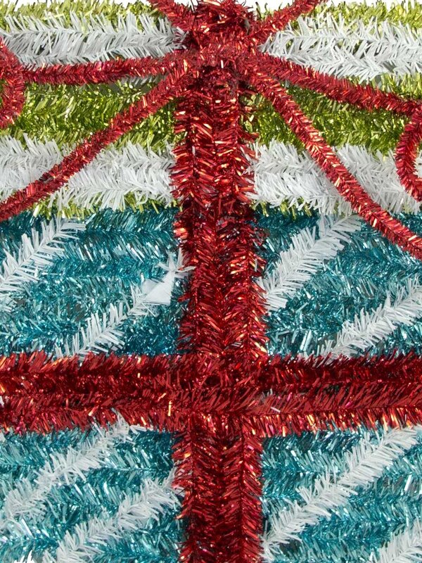 Metallic Tinsel Present Hanging Decoration - 43cm