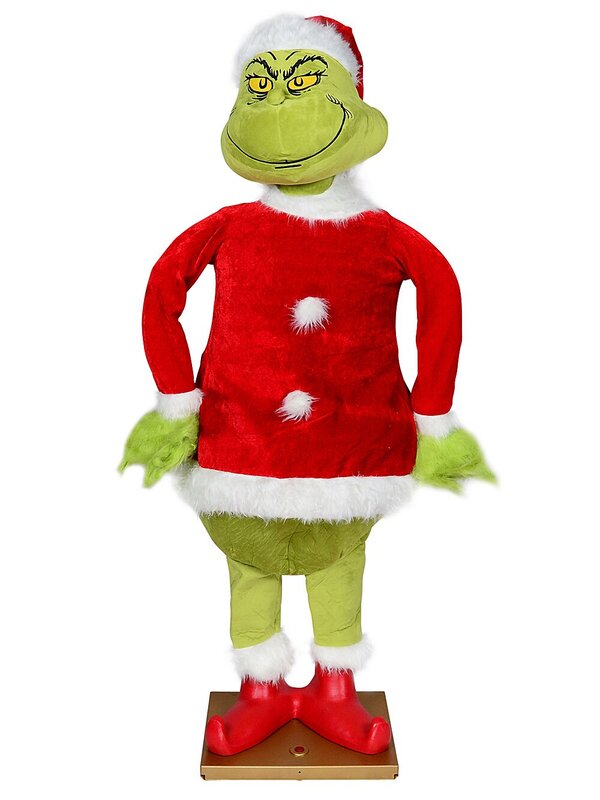 Mr Grinch Life Size Hip Swinging, Talking & Singing Christmas Animation - 1.7m — image 2