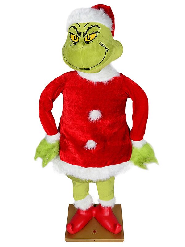 Mr Grinch Life Size Hip Swinging, Talking & Singing Christmas Animation - 1.7m — image 3
