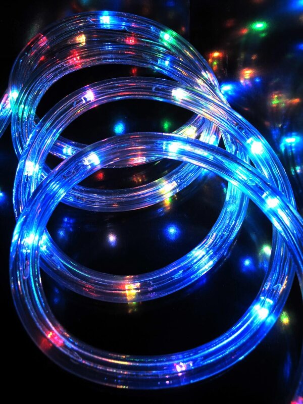 Multi Colour Auto Changing LED Tube Rope Light - 30m