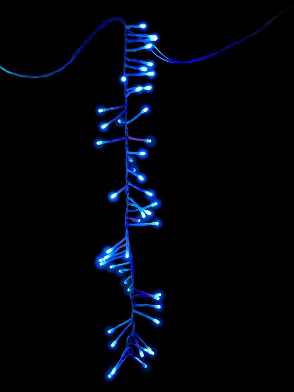 Multi Colour LED Bulbs Cluster Curtain Light - 4.8m — image 6