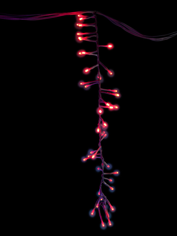 Multi Colour LED Bulbs Cluster Curtain Light - 4.8m — image 5