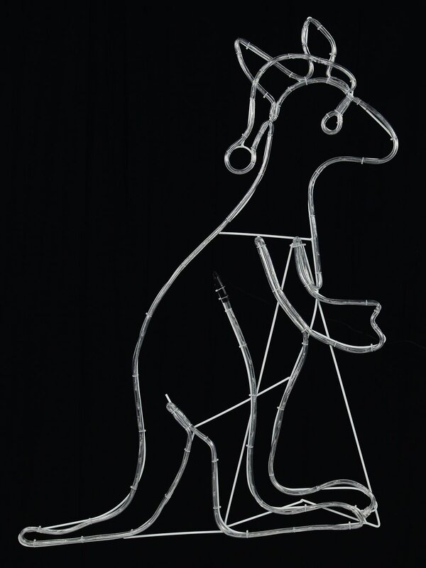 Multi Colour LED Buru The Christmas Kangaroo Light Display Silhouette - 1.1m — image 3