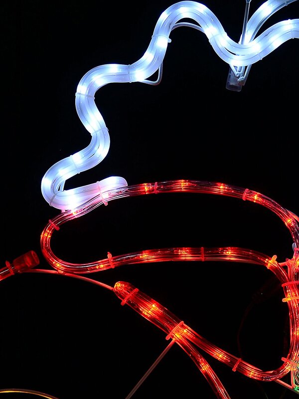 Multi Colour LED Christmas Train Locomotive Rope Light Silhouette - 1m — image 3