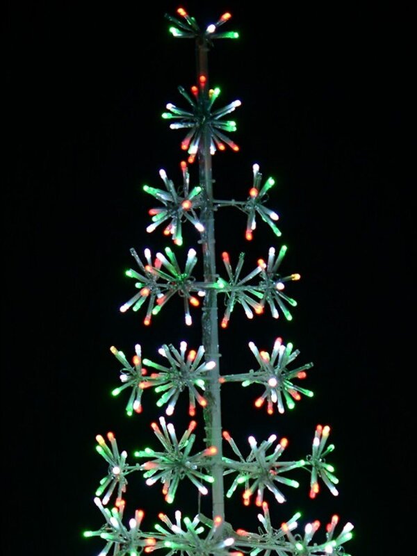 Multi Colour LED Twinkle Christmas Tree Starburst Branches Light Display - 1.2m — image 2