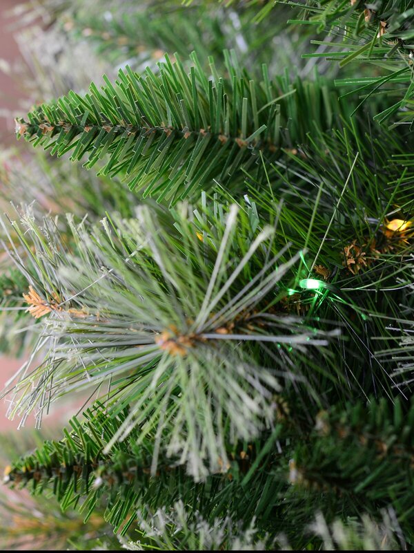 Multi & Warm White Micro Bulb Pre-lit Christmas Tree with 1077 Tips - 1.9m — image 6