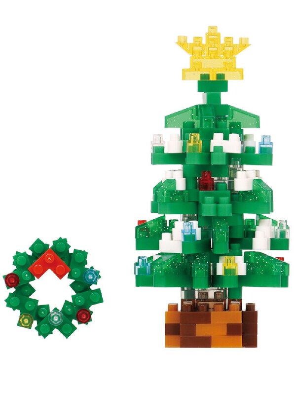 Nanoblocks Christmas Tree & Wreath Christmas Toy - NBC_369 200 Piece — image 3