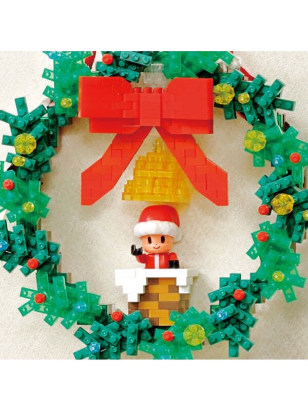Nanoblocks Christmas Wreath, Bow & Bell Christmas Toy - NBC_220 580 Piece — image 3