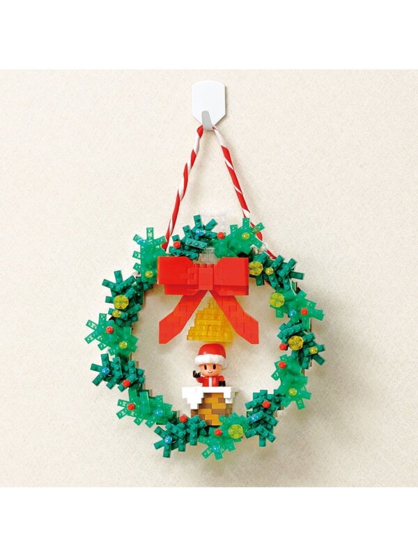 Nanoblocks Christmas Wreath, Bow & Bell Christmas Toy - NBC_220 580 Piece — image 2