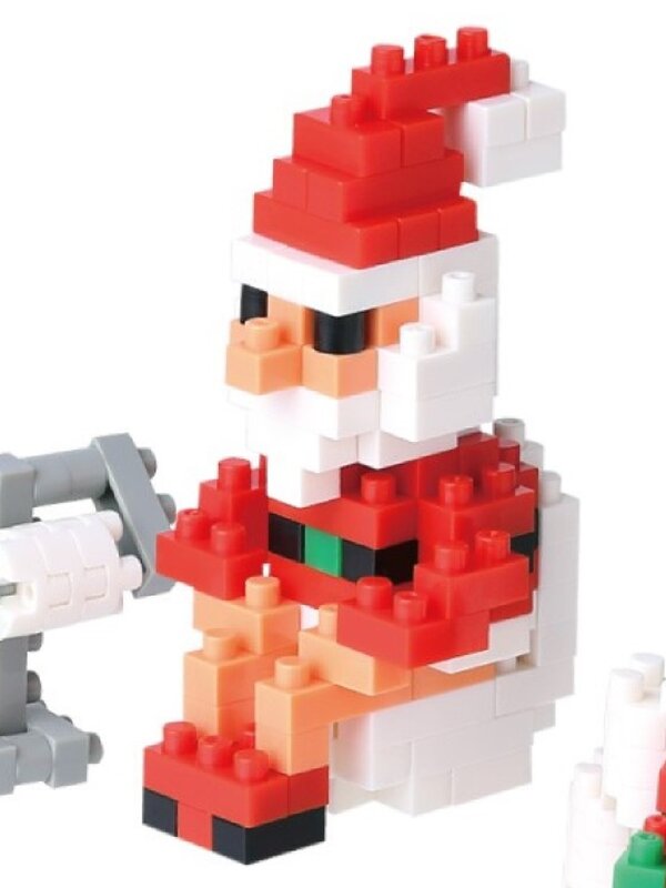 Nanoblocks Santa Claus In The Bathroom Christmas Toy - NBC_156 140 Piece — image 3