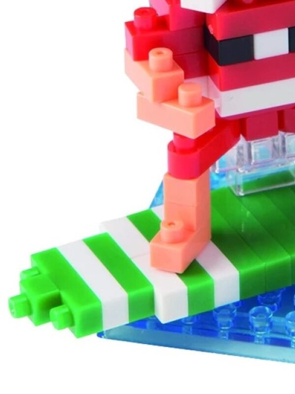Nanoblocks Surfing Santa Christmas Toy - NBC_153 140 Piece — image 3