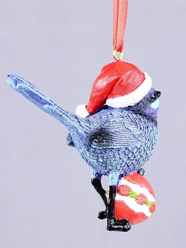 Native Blue Splendid Fairywren Bauble Whimsical Essential Ornament | 75mm — image 4